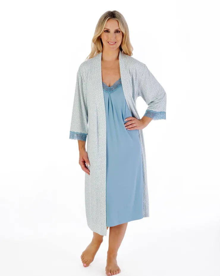 Supersoft Printed 42" Kimono Wrap GL07704