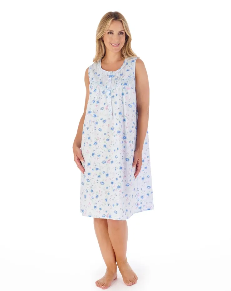 Floral Print 40" Woven Nightdress ND02205