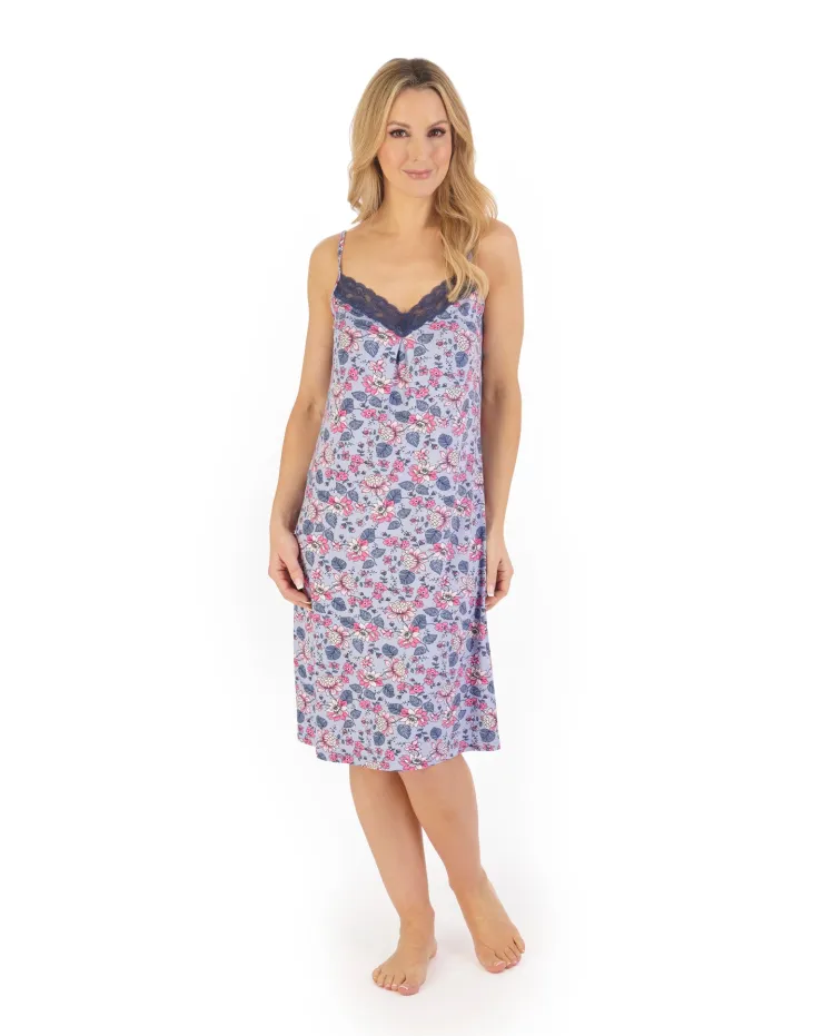 Supersoft Floral Print 38" Chemise GL06700