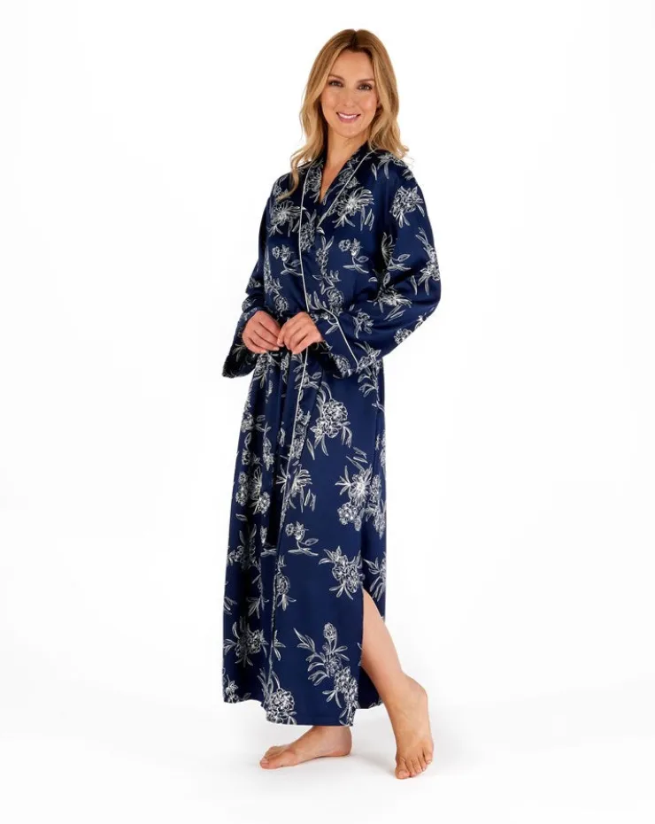 Floral Matte Satin 50" Kimono Wrap GL66724L