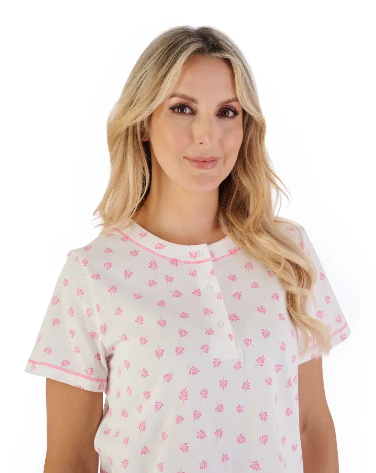 Leaf Print Jersey Pyjama PJ07117