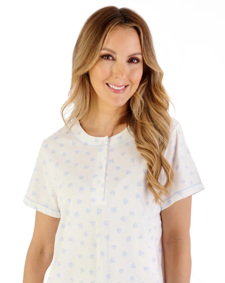 Leaf Print Jersey Pyjama PJ07117