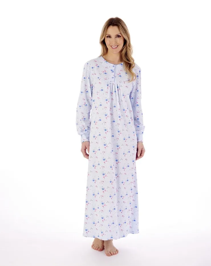 Picot Trim 50" Jersey Nightdress ND02109