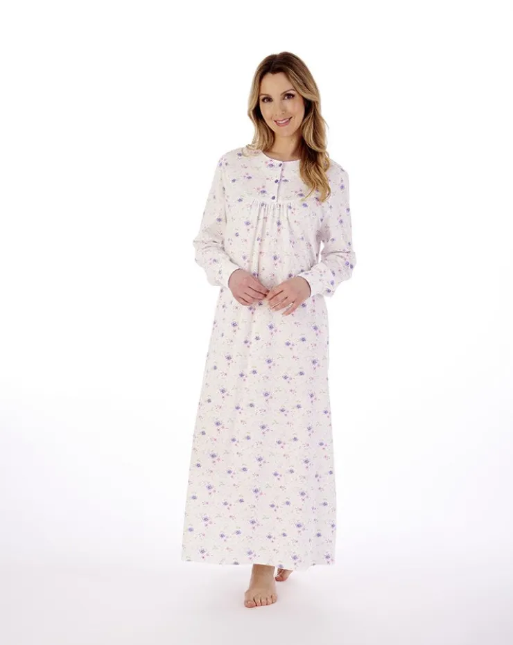 Picot Trim 50" Jersey Nightdress ND02109