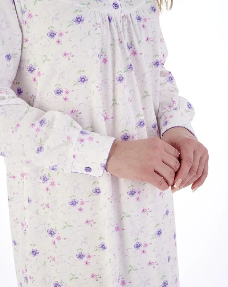 Picot Trim 50" Jersey Nightdress ND02109