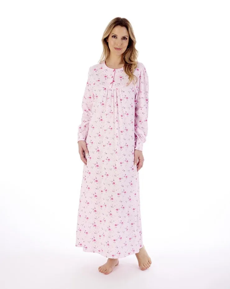 Picot Trim 50" Jersey Nightdress ND02109