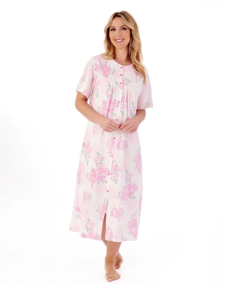 Large Floral Print 46" Jersey Nightdress ND01133