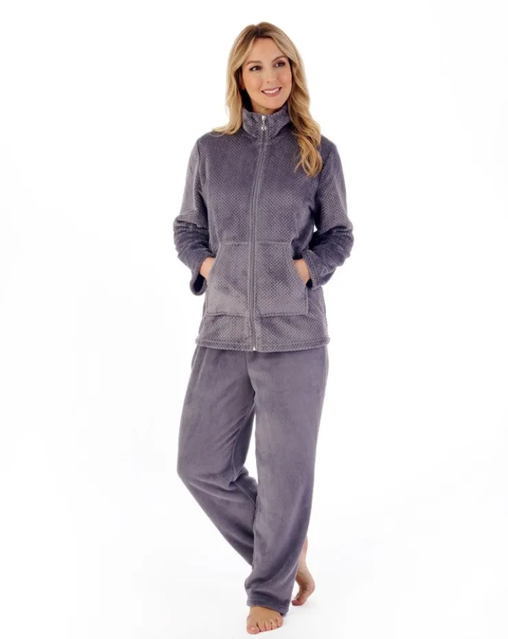 Mini Waffle Zip Through Pyjama PJ4303