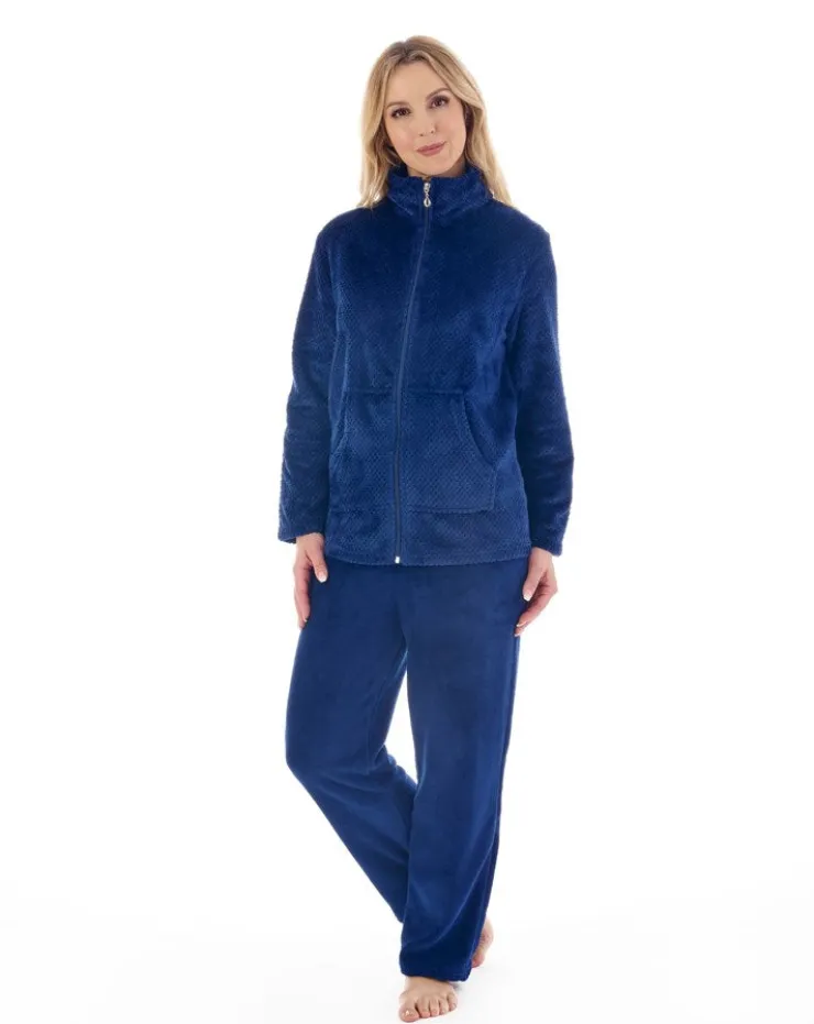 Mini Waffle Zip Through Pyjama PJ4303