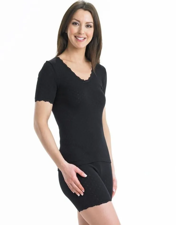 Vedonis Snuggles Brushed Thermal Short Sleeve Cami VUW402