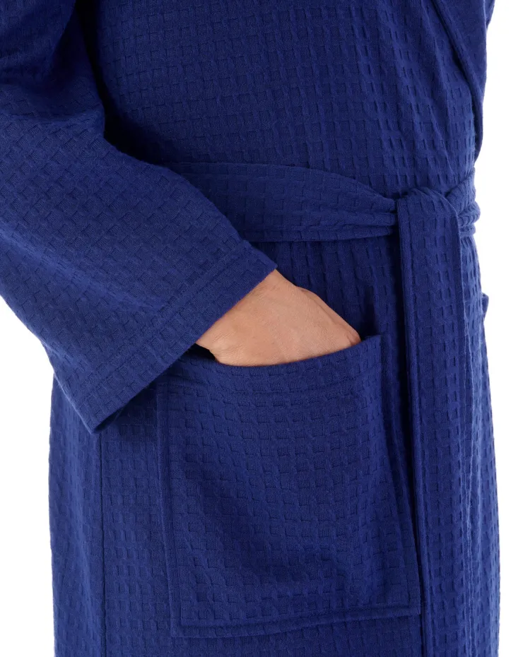 Houndstooth Knit 46" Shawl Collar Wrap HC3301