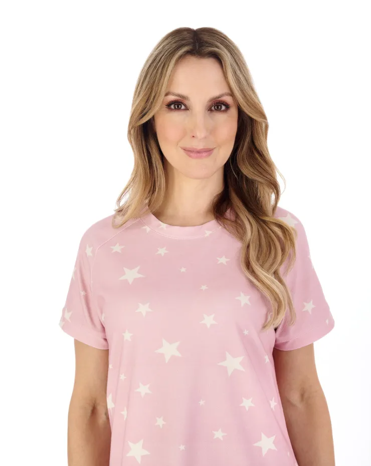 Star Print 40" Jersey Nightdress ND04130