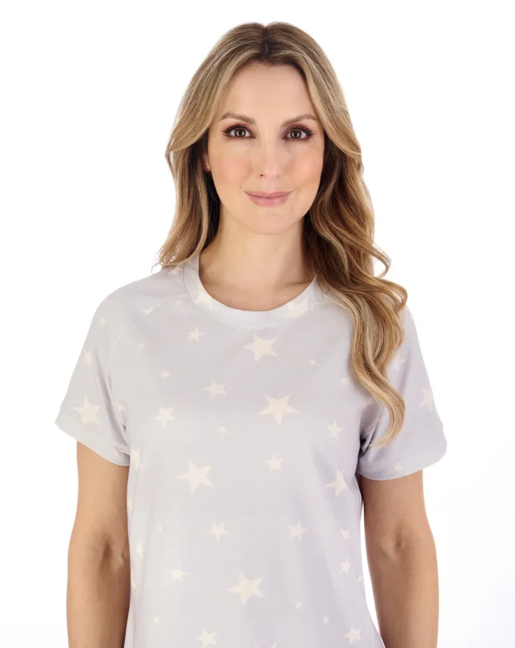Star Print 40" Jersey Nightdress ND04130