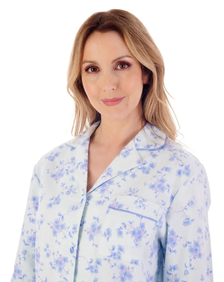 Luxury Brushed Cotton Floral Pyjama PJ02213