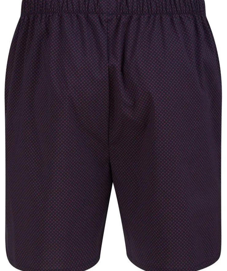 Diamond Geo Print Tailored with Shorts Woven Pyjama WR88834