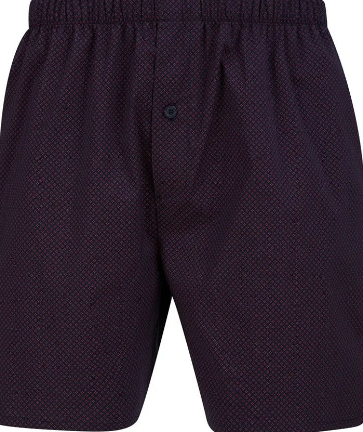 Diamond Geo Print Tailored with Shorts Woven Pyjama WR88834