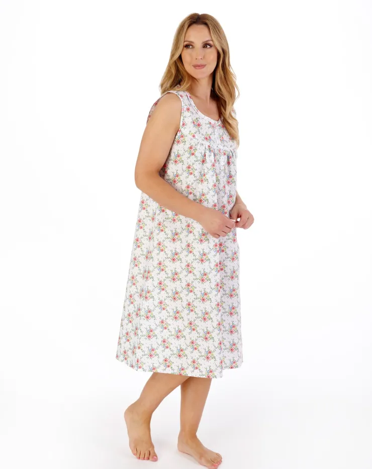 Ditsy Floral Print 42" Woven Nightdress ND05226