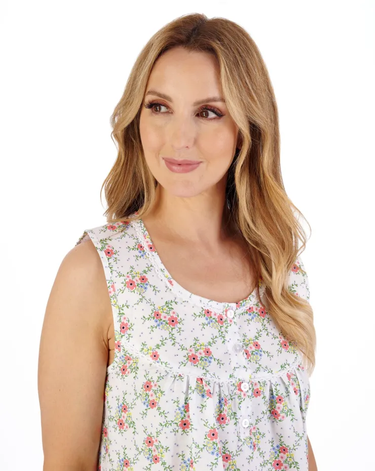 Ditsy Floral Print 42" Woven Nightdress ND05226