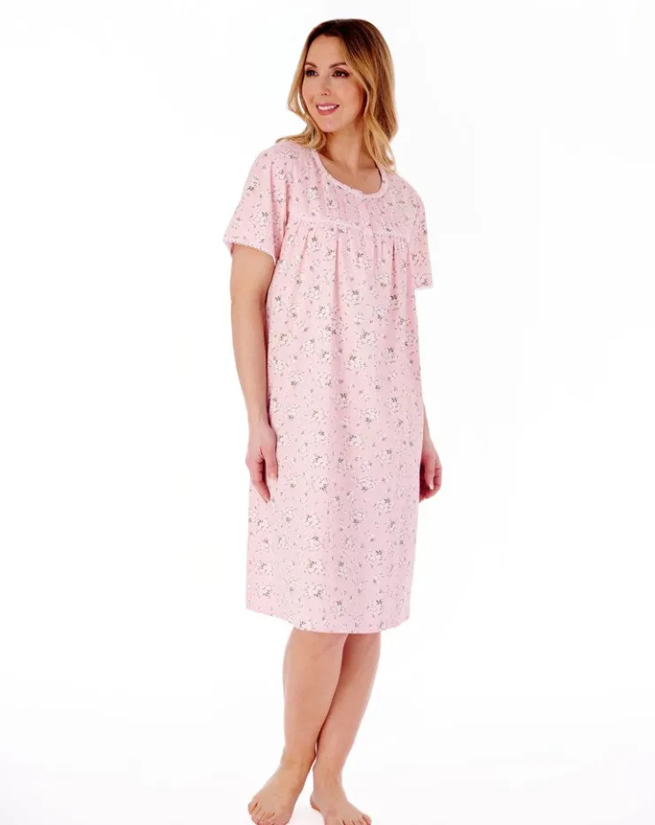 Daisy Print 40" Woven Nightdress ND77261