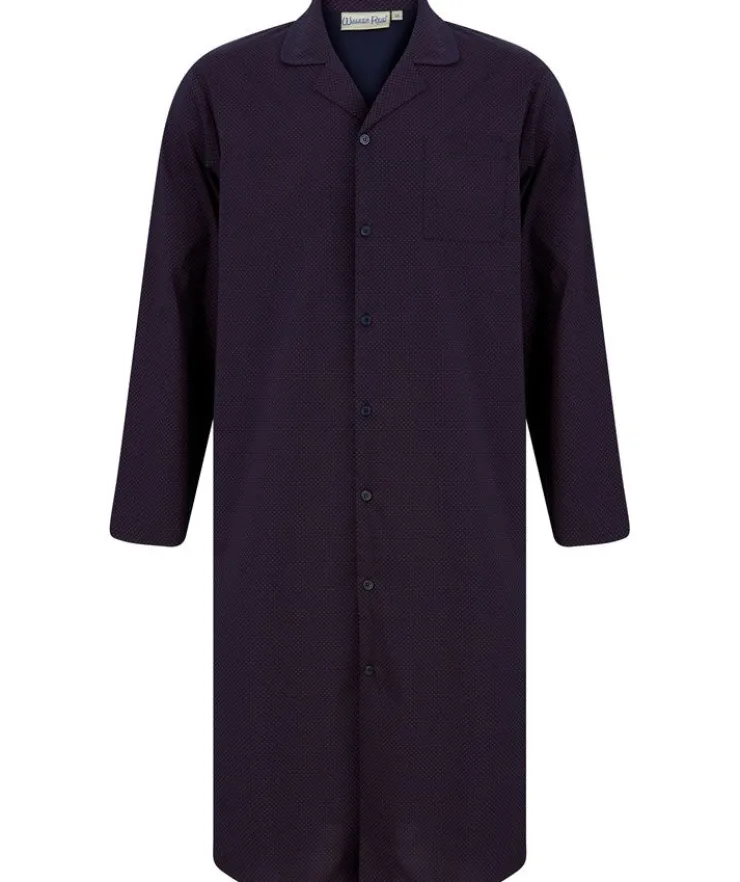 Diamond Geo Print 45" Button Through Woven Nightshirt WR88831