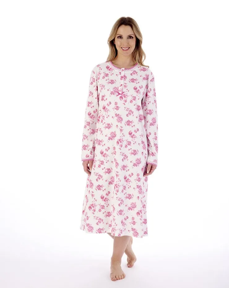 Floral Print 45" Interlock Jersey Nightdress ND02126