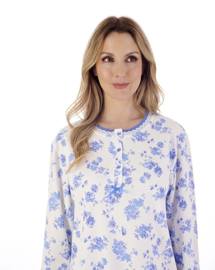 Floral Print 45" Interlock Jersey Nightdress ND02126