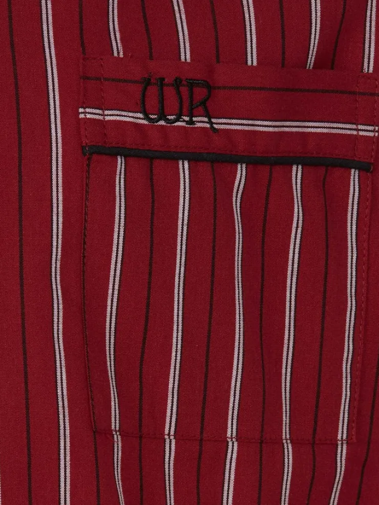 Woven Stripe Tailored Pyjama WR8801