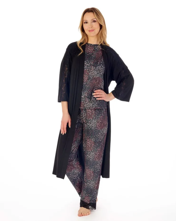 Super-Soft Multi Print 42" Kimono Wrap GL02704