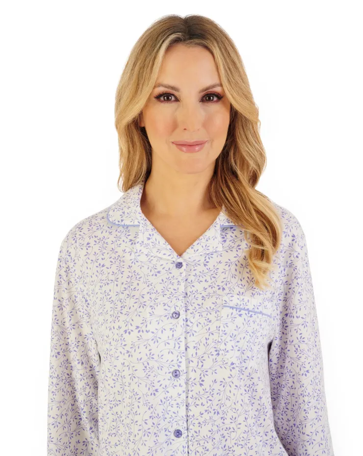 Leaf Print Tailored Jersey Pyjama PJ06103