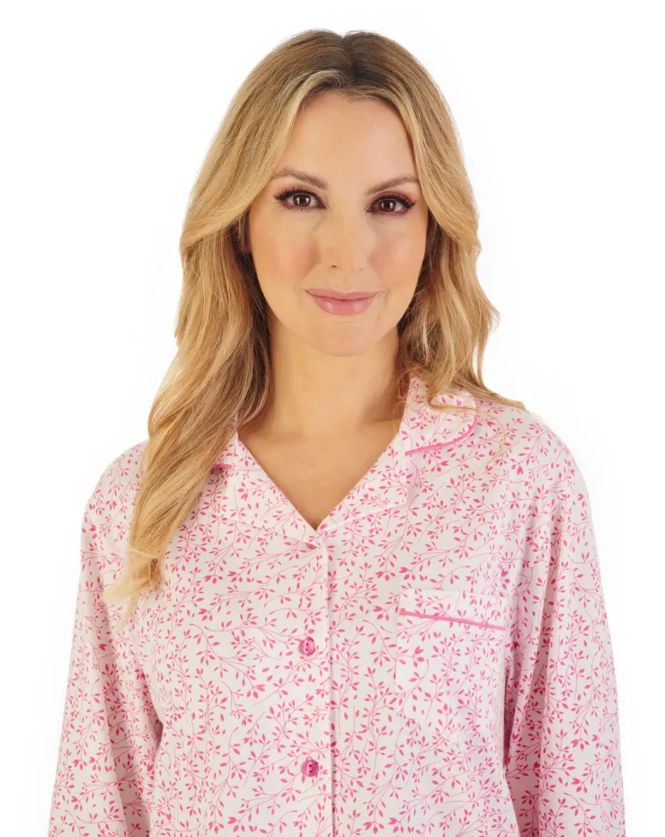 Leaf Print Tailored Jersey Pyjama PJ06103