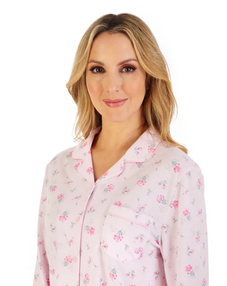 Floral Print Jersey Tailored Pyjama PJ06128