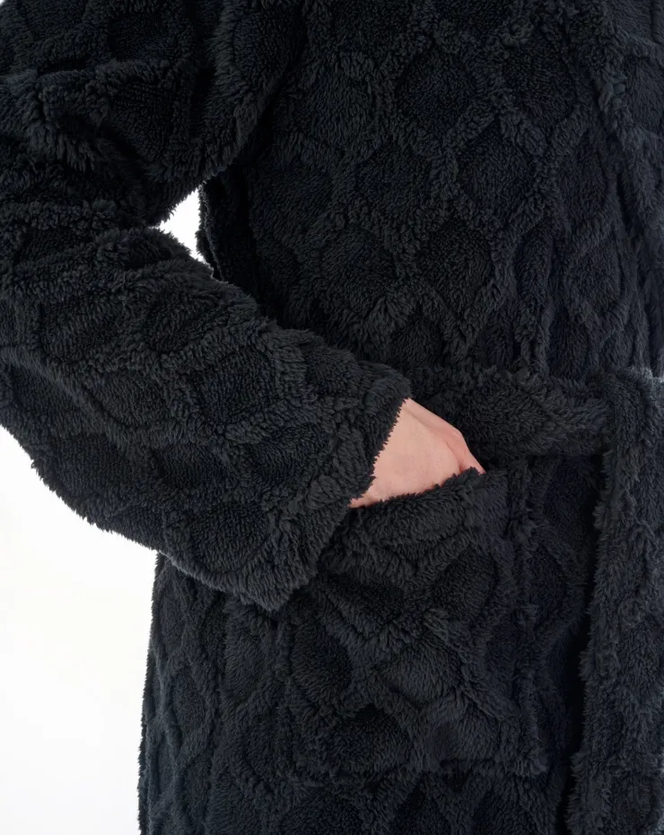 Honeycomb Texture 51" Wrap Housecoat HC04321