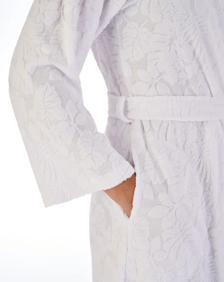 Floral Towelling 38" Belted Robe HC03310