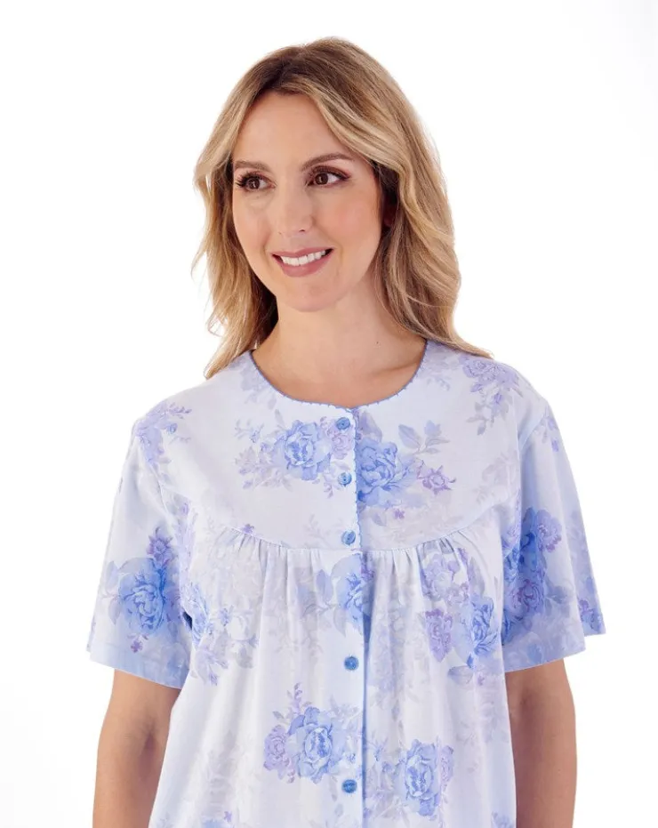 Large Floral Print Button Pyjama Set PJ01134