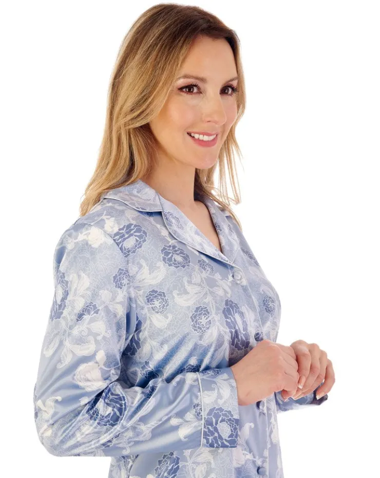 Floral Satin Tailored Pyjama GL02723