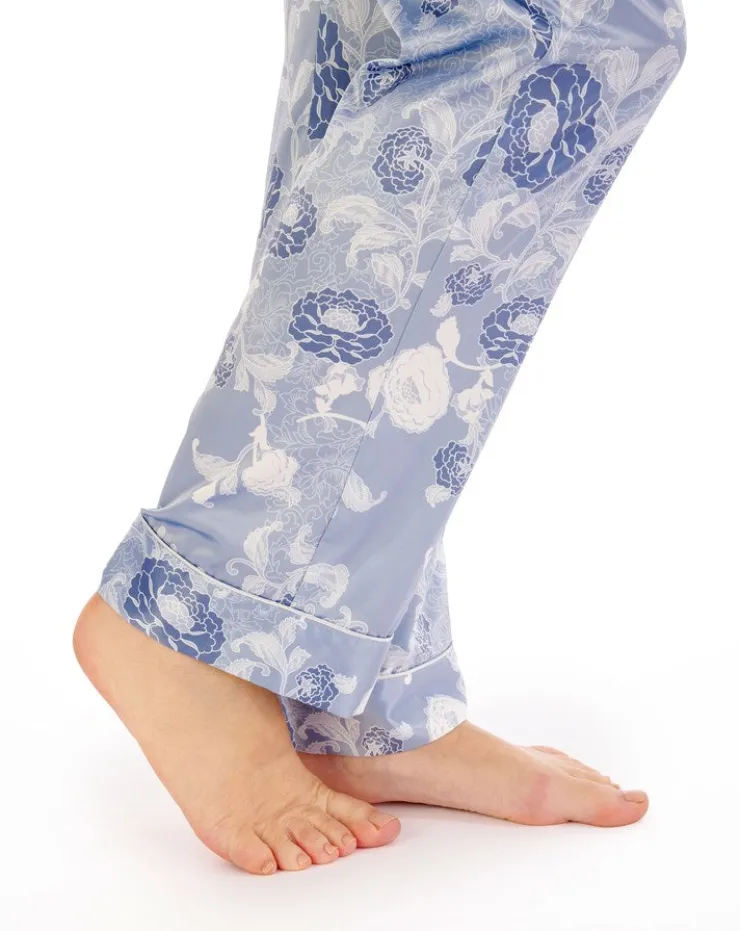 Floral Satin Tailored Pyjama GL02723