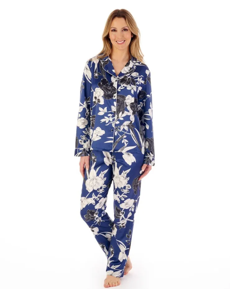 Floral Satin Tailored Pyjama GL02723