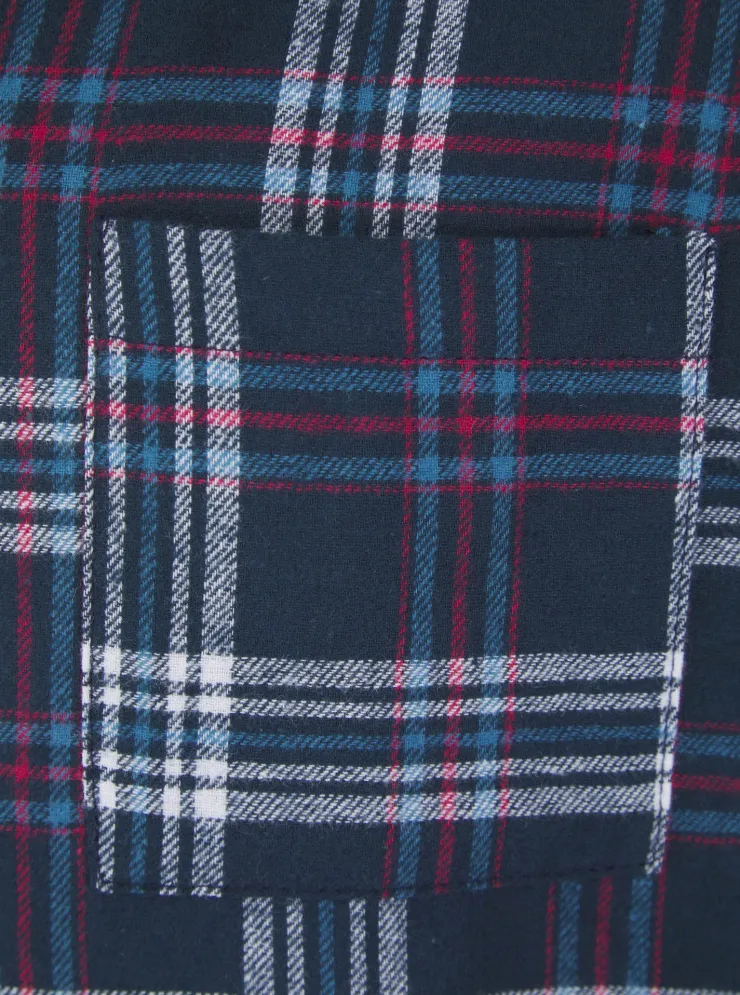 Brushed Check 42" Woven Nightshirt WR04800