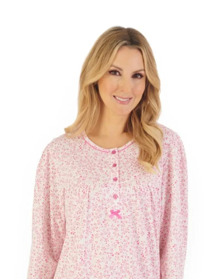 Leaf Print 45" Jersey Nightdress ND06102