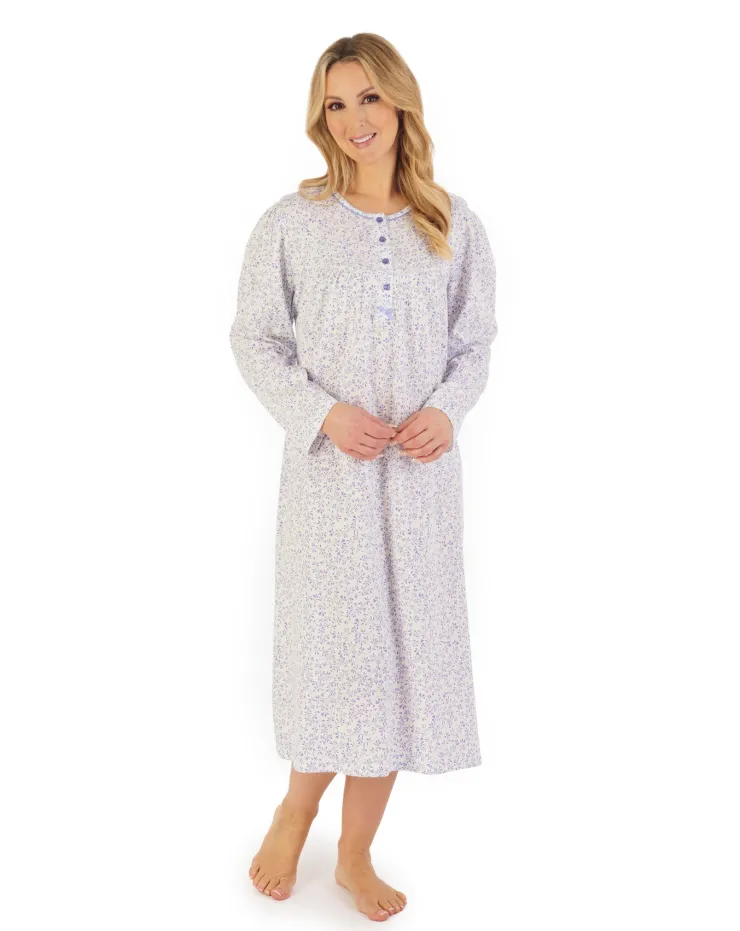 Leaf Print 45" Jersey Nightdress ND06102
