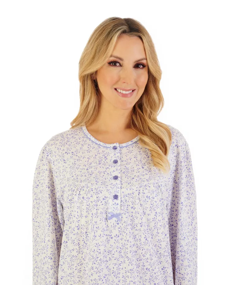 Leaf Print 45" Jersey Nightdress ND06102