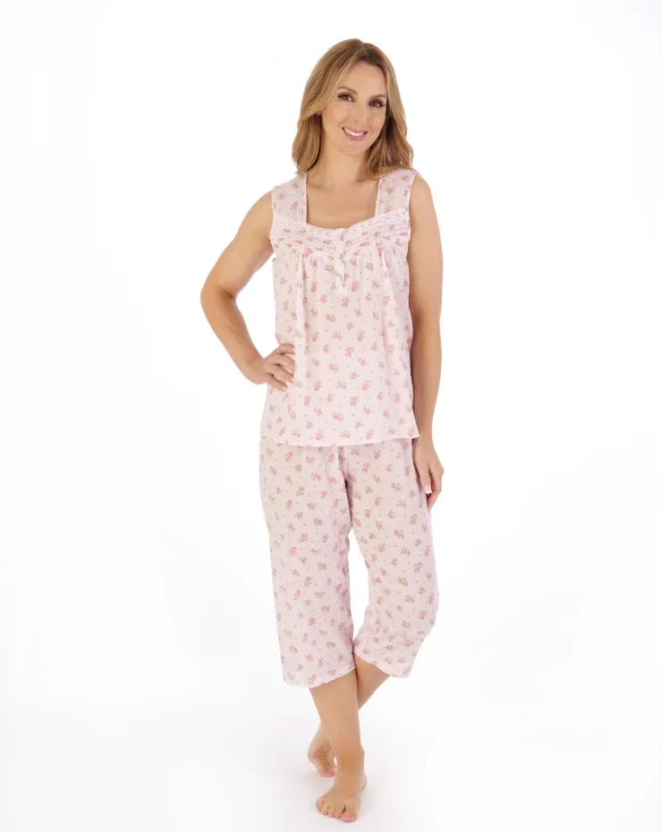 Floral Dobby Spot Woven Pyjama PJ05212