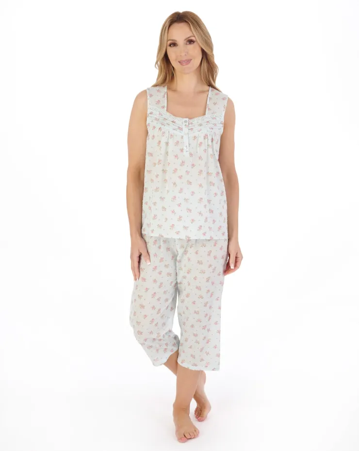 Floral Dobby Spot Woven Pyjama PJ05212