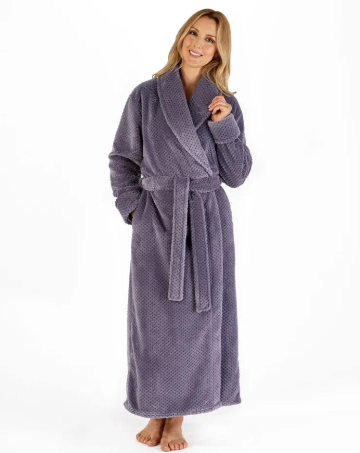 Luxury Waffle Fleece 52" Shawl Collar Wrap HC4329