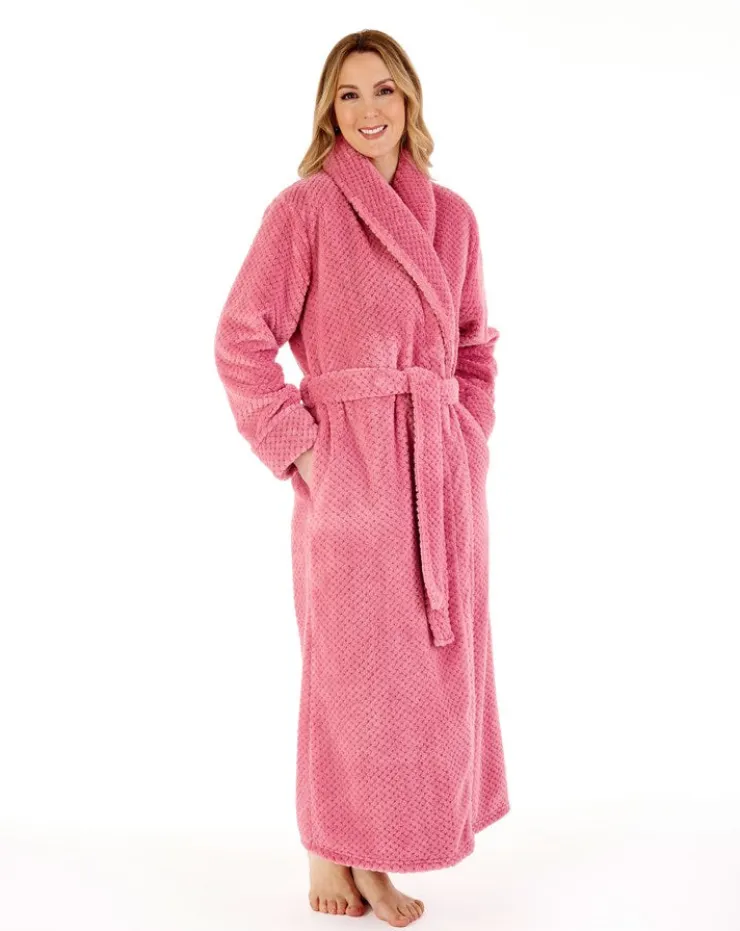 Luxury Waffle Fleece 52" Shawl Collar Wrap HC4329