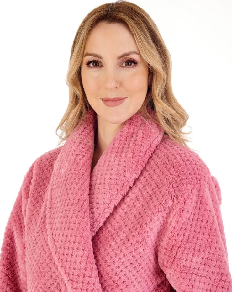 Luxury Waffle Fleece 52" Shawl Collar Wrap HC4329