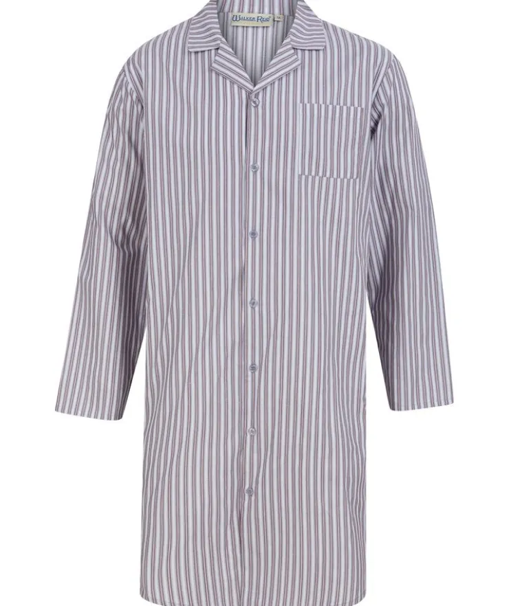 Woven Stripe 42" Button Through Nightshirt WR88825