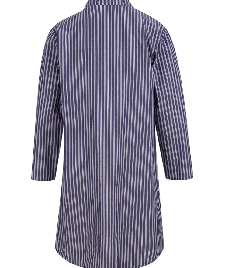 Woven Stripe 42" Button Through Nightshirt WR88825