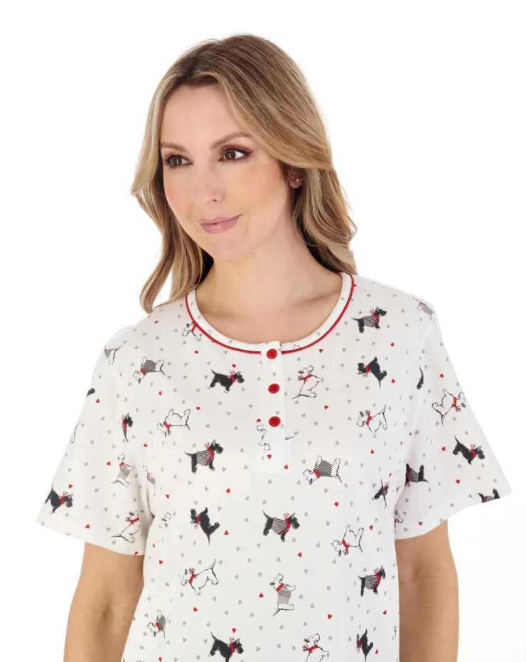 Scottie Dog 40" Jersey Nightdress ND04115