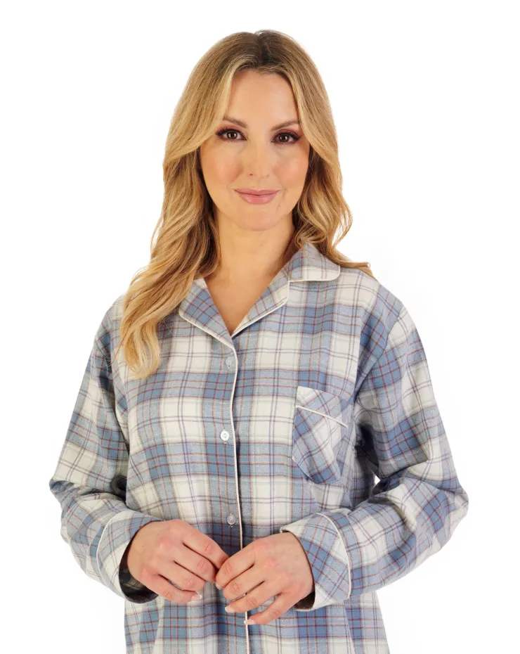Brushed Check 38" Woven Nightshirt NS06205
